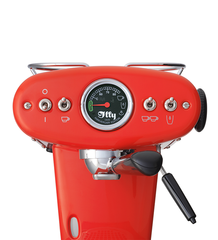 X1 Anniversary E.S.E. Pod & Ground Espresso Machine - Red