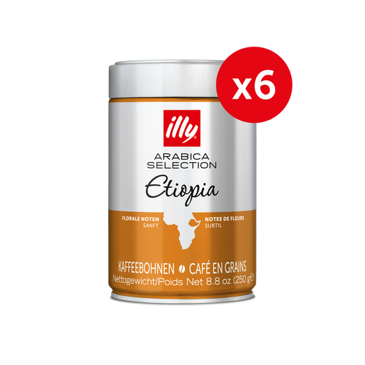 Ethiopia Arabica Selection Whole Bean Coffee 6x250g