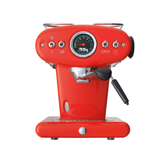 X1 Anniversary E.S.E. Pod & Ground Espresso Machine - Red