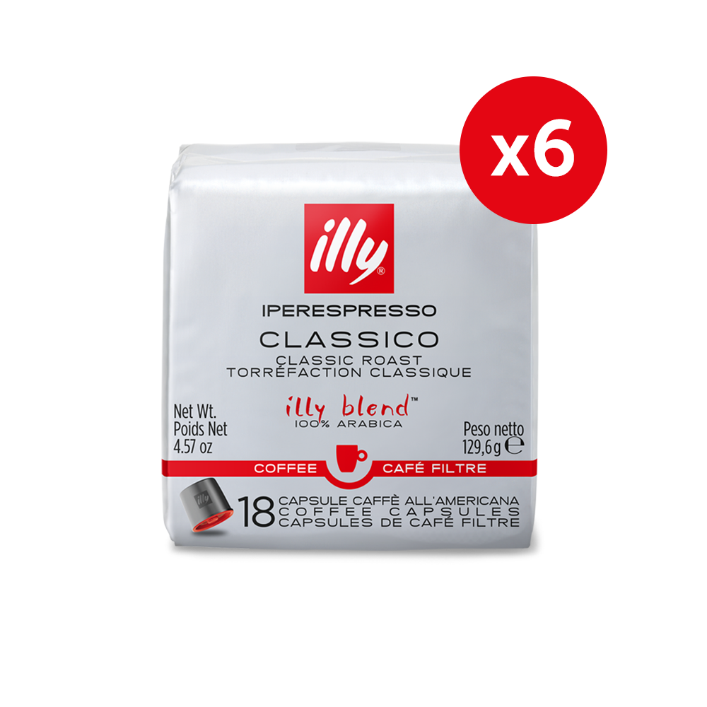 Classico Iper-Coffee Capsules 6 Pack Carton