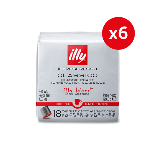 Classico Iper-Coffee Capsules 6 Pack Carton