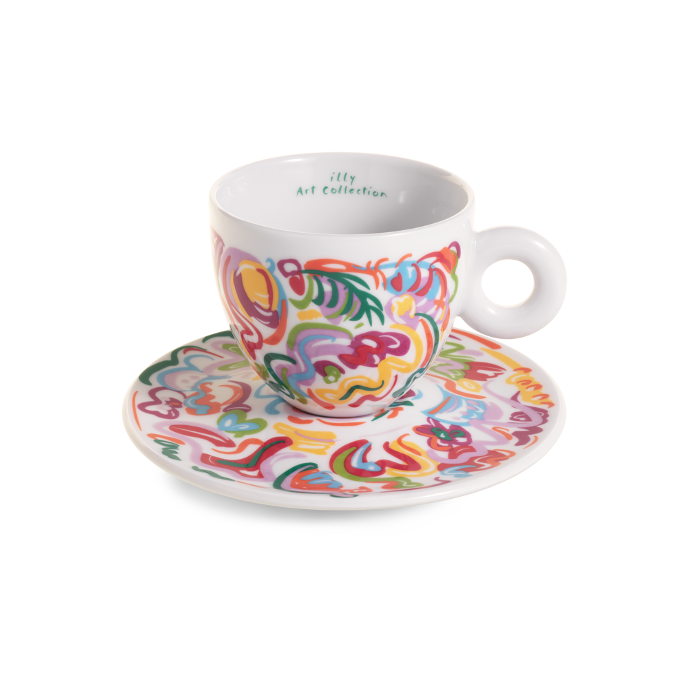 Set of 4 Cappuccino Cups - Sol Calero illy Art Collection